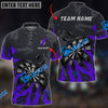 BlueJose Darts Board Lightning Graffiti Personalized Name, Team Name Shirt (6 Colors)
