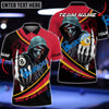BlueJose Billiards Ball 8 And 9 Hooded Skull Personalized Name, Team Name Unisex Shirt (4 Colors)