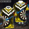 BlueJose Darts Fire Thunder Arrow Pattern Personalized Name Shirt (6 Colors)
