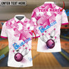 BlueJose Bowling And Pins Triangle Art Customized Name 3D Shirt (6 Colors)