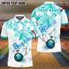 BlueJose Bowling And Pins Triangle Art Customized Name 3D Shirt (6 Colors)
