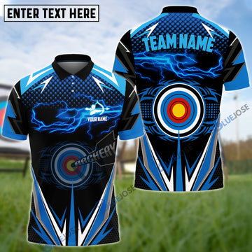 BlueJoses Thunder Archery Personalized Name Team Name 3D Shirt (4 Colors)