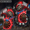 BlueJose Darts Wall Of Flame War Personalized Name, Team Name Shirt (5 Colors)