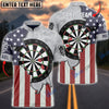 BlueJose Darts Board USA Flag Personalized Name, Team Name Shirt
