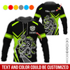 BlueJose Darts & Octopus Pattern Personalized Name, Team Name Hoodie