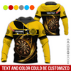 BlueJose Brown Dartboards Personalized Name, Team Name Hoodie