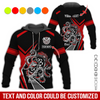 BlueJose Darts & Octopus Pattern Personalized Name, Team Name Hoodie