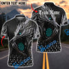 BlueJose Darts Savage Wolf Multicolor Options Personalized Name Shirt (4 Colors)